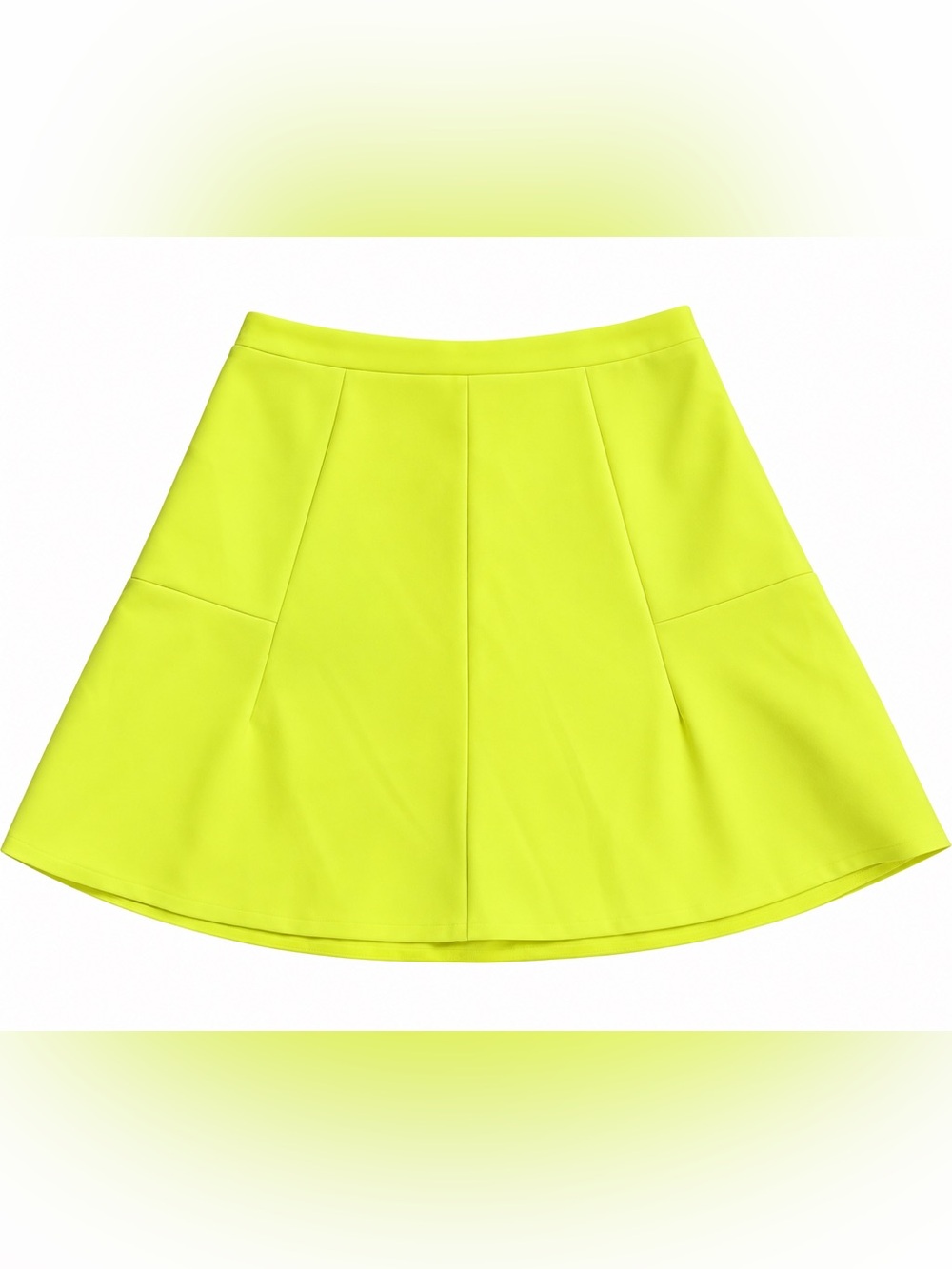 J.Crew Neon Yellow A-Line Mini Skirt Size 00